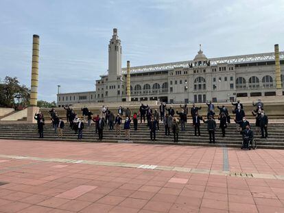 Presentación de Sport Tech junto al Estadio Olímpico de Montjuïc