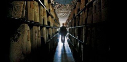 Vista de los Archivos Secretos del Vaticano, que cuentan con 85 kilómetros de estanterías.
