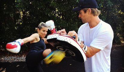 Elsa Pataky y su marido, Chris Hemsworth.