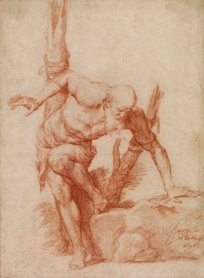 'Santo atado a un árbol'. José de Ribera. 1626.