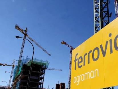 Obras de Ferrovial.