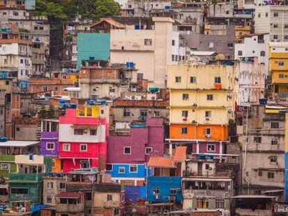 Favelas en el Río de Janeiro.