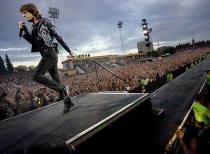 Mick Jagger, durante la actuación de los Rolling Stones el 8 de agosto en Oslo.