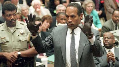 O. J. Simpson, en su juicio de 1995.