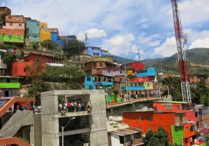 Comuna número 13. Uno de los barrios periféricos de Medellín.