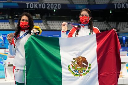 Gabriela Agúndez y Alejandra Orozco, bronce en la plataforma de 10 metros.