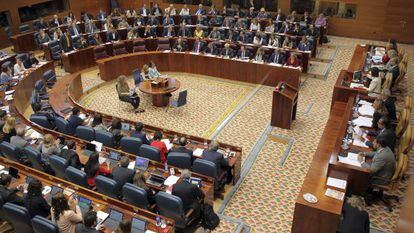 Pleno de la Asamblea de Madrid celebrado el pasado 17 de septiembre.
