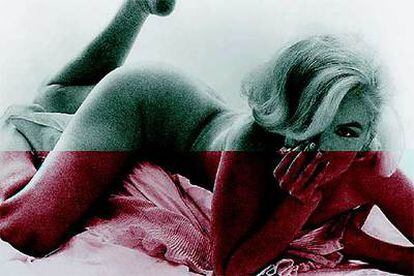Marilyn Monroe, en diferentes momentos de su última sesión de fotografías tomadas por Bert Stern.