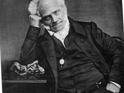 El filósofo Arthur Schopenhauer, en un retrato de 1855.