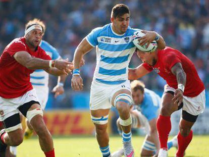 Pablo Matera durante el Argentina-Tonga. / Stu Forster (Getty Images)