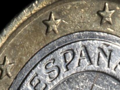 En la imagen, una moneda de euro de Espa&ntilde;a.