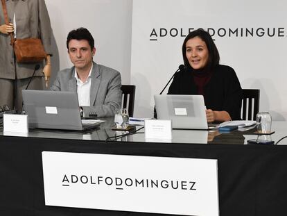 Antonio Puente, consejero delegado, y Adriana Dominguez, presidenta ejecutiva de Adolfo Domínguez.