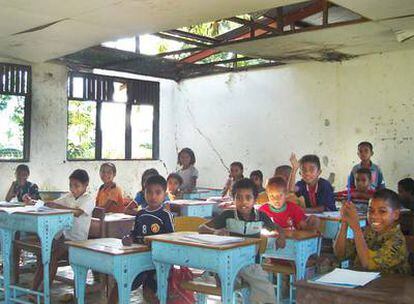 Escuela en el distrito de Baguía, en Timor Oriental.