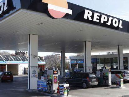 Gasolinera de Repsol.