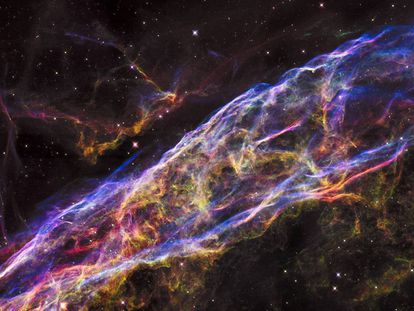 Imagen de los restos de una supernova tomada por el telescopio espacial Hubble