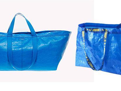 El bolso de Balenciaga y la bolsa de Ikea.