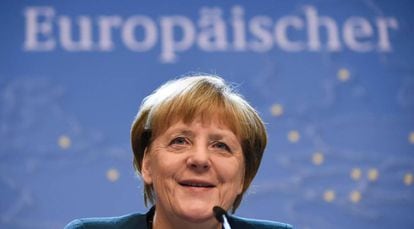 La canciller alemana, Angela Merkel, el 21 de octubre.