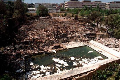 Estado en que qued&oacute; la urbanizaci&oacute;n de Las Rozas.