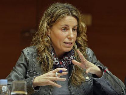 La secretaria auton&oacute;mica de Cultura y Deporte, Julia Climent, este martes en las Cortes Valencianas.