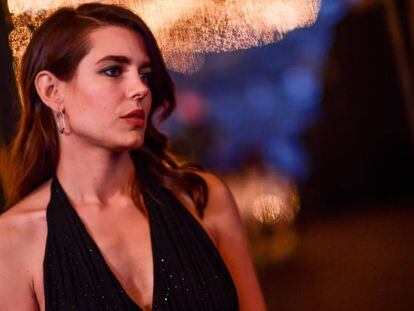 Carlota Casiraghi, en una fiesta del fesival de Cannes, en Francia, en 2018.