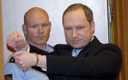 Anders Breivik, durante una vista judicial, el pasado d&iacute;a 10.