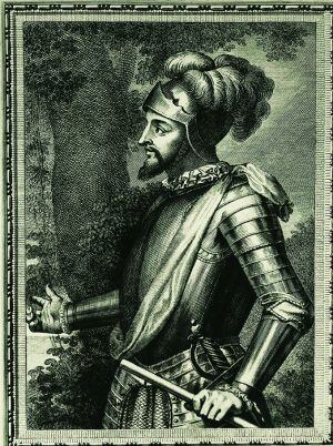 Un retrato del descubridor Vasco Núñez de Balboa.