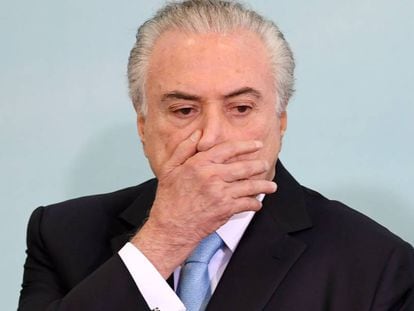 Temer en foto de 7 de junio de 2017, cuando era presidente de Brasil.