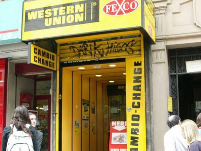 Imagen de un establecimiento de Western Union. 