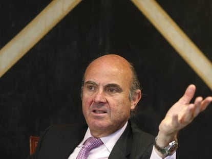 El ministro de Econom&iacute;a, Industria y Competitividad, Luis de Guindos. 