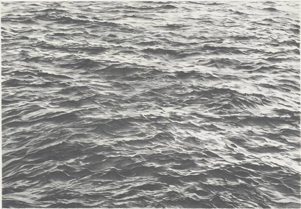  'Sin título (Gran mar #1)', obra de 1969 de Vija Celmins. 