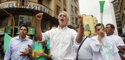 El candidato presidencial colombiano verde, Enrique Pe&ntilde;alosa