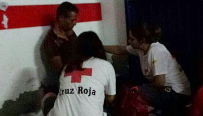Cruz Roja atiende a los inmigrantes en Torrevieja. 