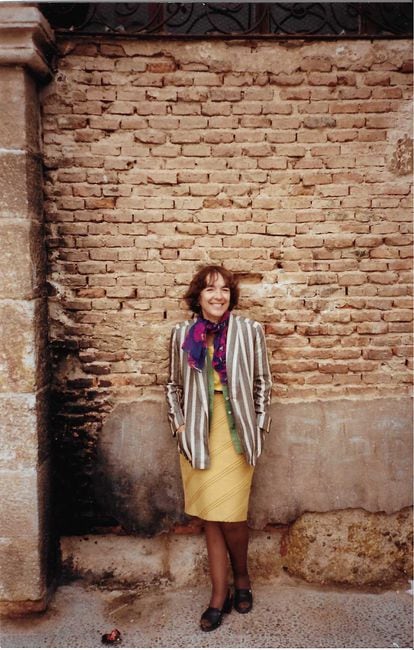 Amalia Avia, retratada en A Coruña en 1990.
