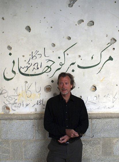 El periodista Jon Lee Anderson, fotografiado en Kabul en 2002