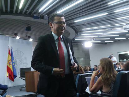 El ministro de Economía, Román Escolano. 