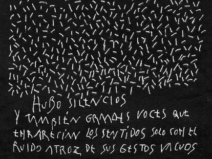El diseñador Alberto Corazón falleció dos días después de dibujar esta reflexión sobre el confinamiento. Una evocación de las calles vacías, el estruendo mediático y el duelo que nos acompaña.