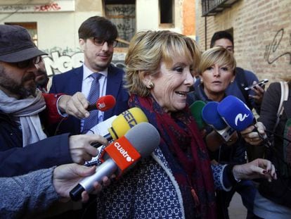 Esperanza Aguirre, el pasado día 11 en Valencia.