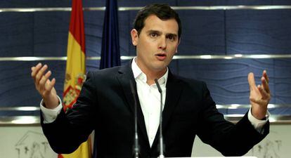 Albert Rivera, el lunes en el Congreso. 