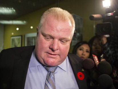 El alcalde de Toronto, Rob Ford.