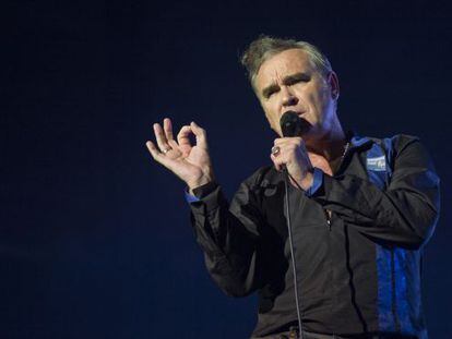 Morrissey durante su actuaci&oacute;n en el Sant Jordi Club 