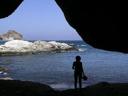 Vista de Cala-Higuera en el Parque Natural de Cabo de Gata-Nijar.