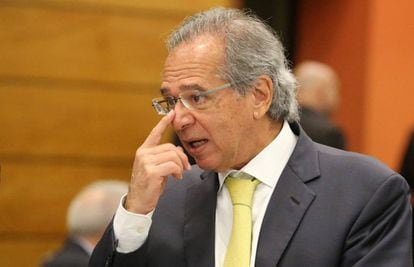 El futuro ministro de Hacienda de Brasil, Paulo Guedes, durante una reunión con empresarios, en agosto pasado. 