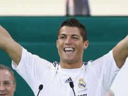 Cristiano Ronaldo, en la presentación del Santago Bernabéu