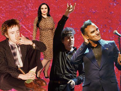 Johnny Rotten, Alaska, Andrés Calamaro y Morrisey son algunas de las estrellas musicales que en alguna ocasión han levantado controversia por sus declaraciones o gestos políticos.