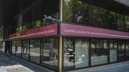 La sede del Colegio de Abogados de Madrid, en una imagen de archivo.