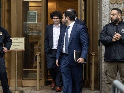 El exCEO de FTX, Sam Bankman-Fried, a su salida de los Tribunales de Nueva York el pasado 3 de enero.