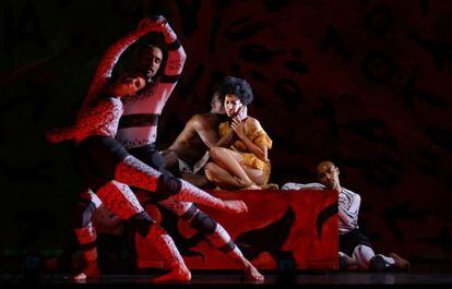 Un momento de la representación de 'The Indian Queen' en el Teatro Real.