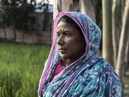 Una agricultora de la ciudad de Jatrapur, Bangladés. 