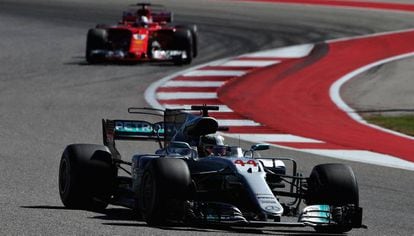 Lewis Hamilton en el GP de Estados Unidos