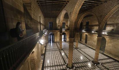 Sala de Contractació de la Llotja de Mar que enceta un nou programa de visites per conèixer la història de la seu.